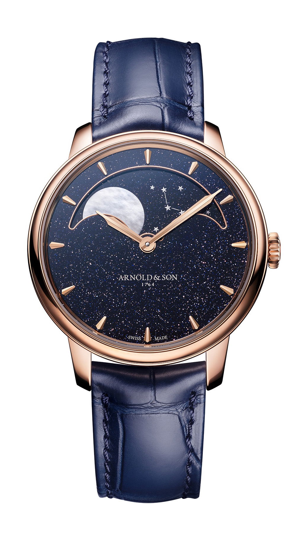 Perpetual Moon 38 Red Gold Blue Aventurine