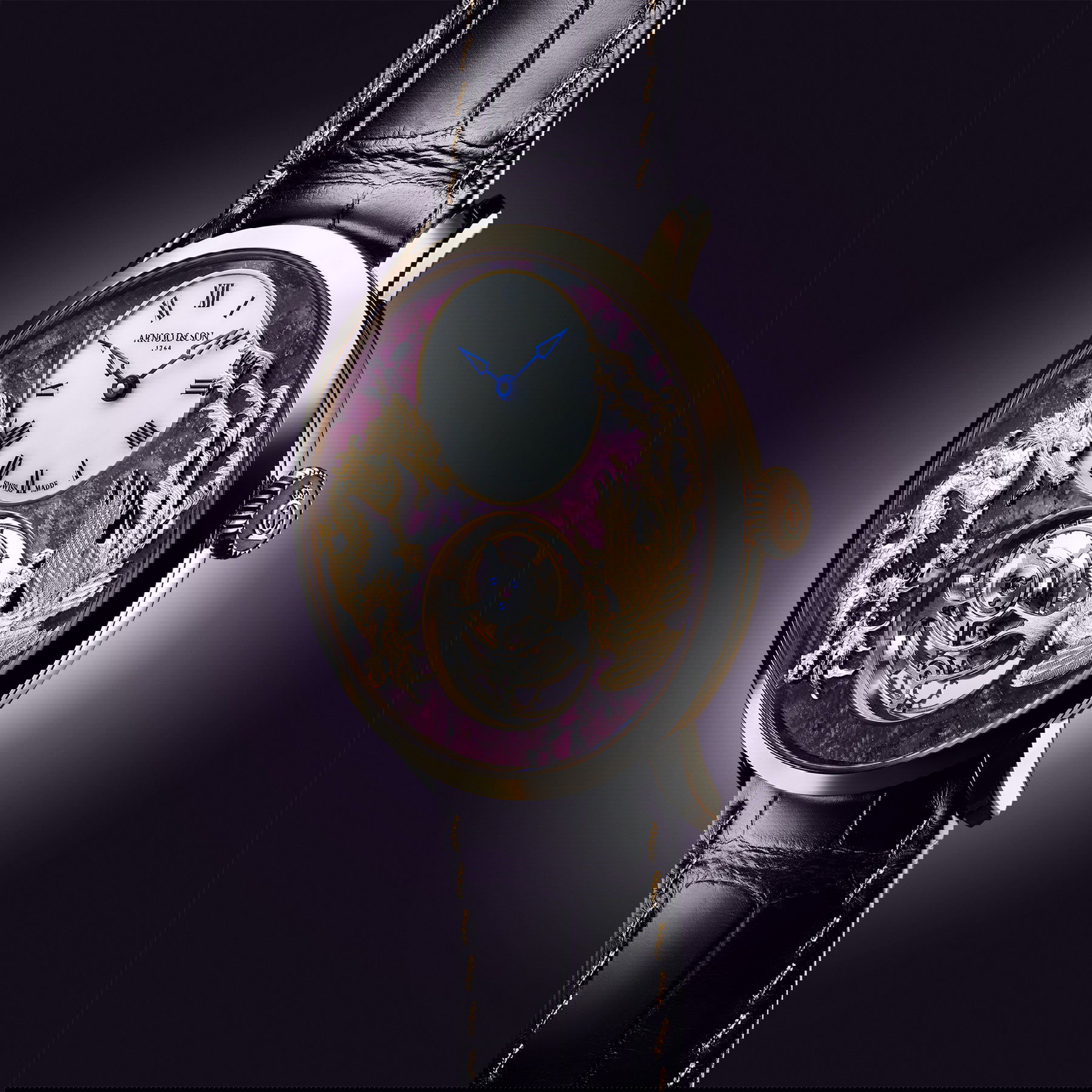 Ultrathin Tourbillon Red Gold Dragon & Phoenix Eudialyte - Image 2
