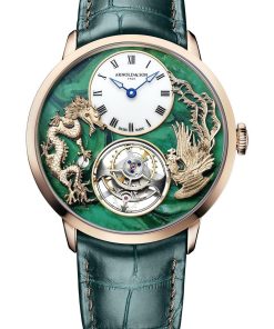 Ultrathin Tourbillon Red Gold Dragon & Phoenix Verdite