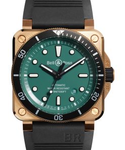 BR 03-92 Diver Black & Green Bronze