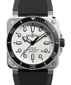BR 03 Diver White Steel
