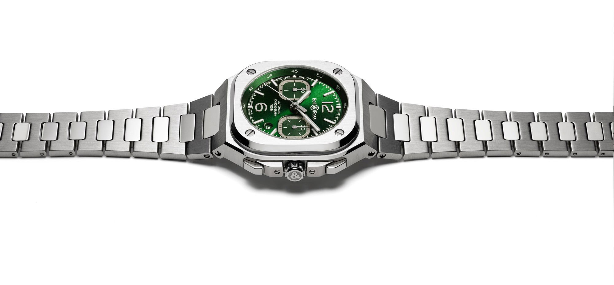 BR 05 Chrono Green Steel - Image 2