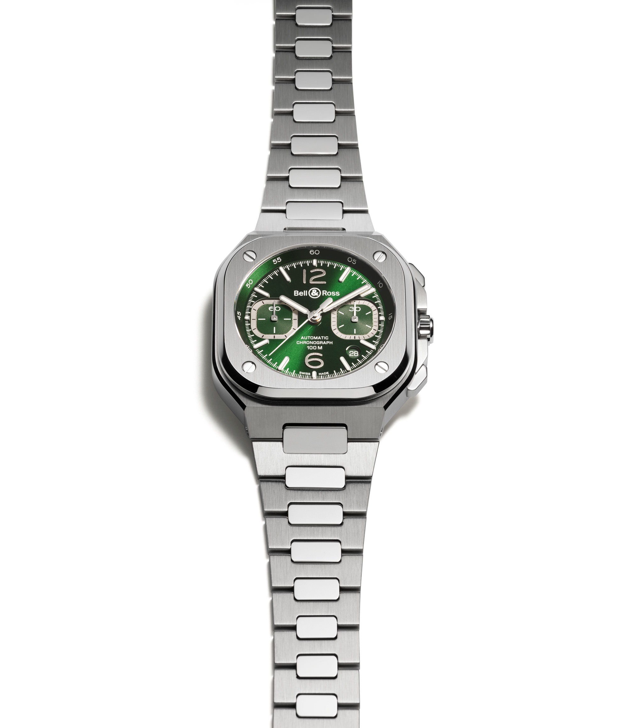 BR 05 Chrono Green Steel - Image 4