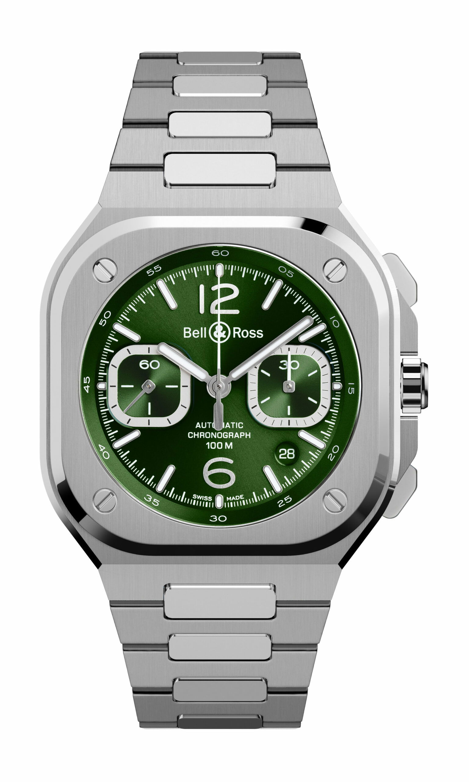 BR 05 Chrono Green Steel