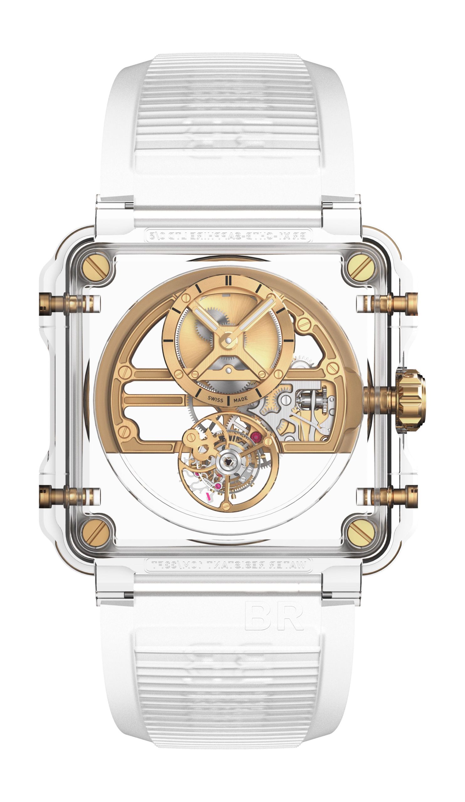 BR-X1 SKELETON TOURBILLON SAPPHIRE GOLD
