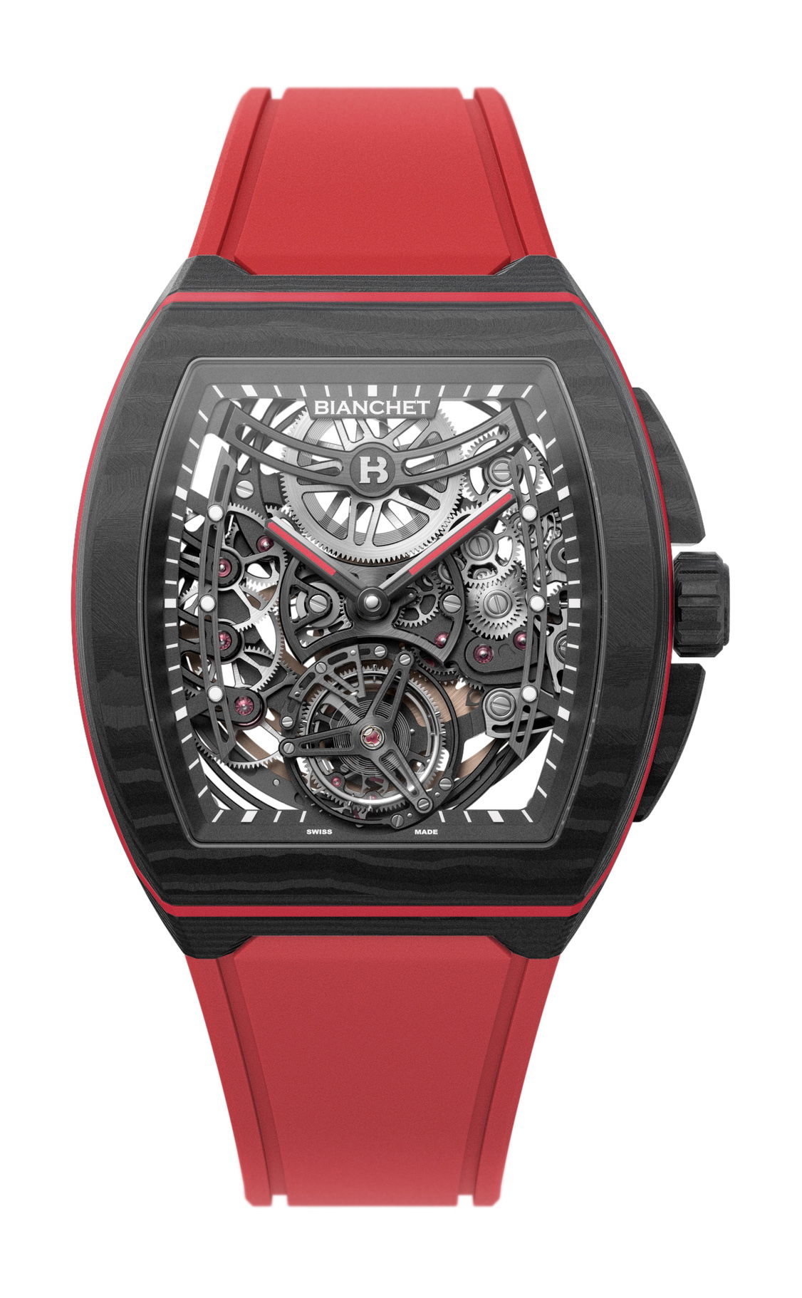 B 1.618 Flying Tourbillon UltraFino Carbon Skeleton Red - Image 3