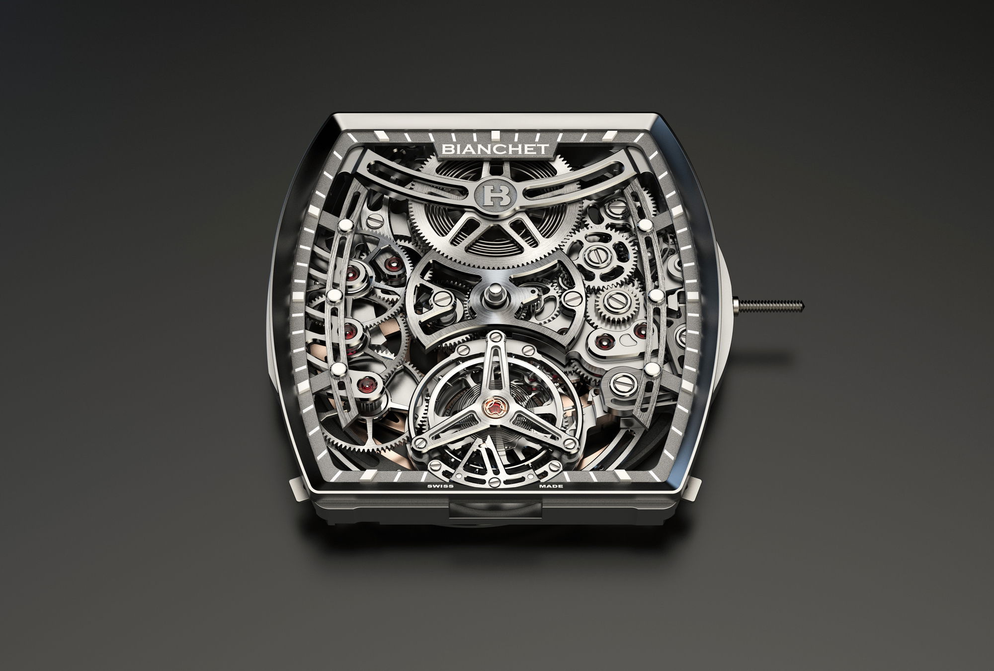 B 1.618 Flying Tourbillon UltraFino Carbon Skeleton Sky Blue - Image 4