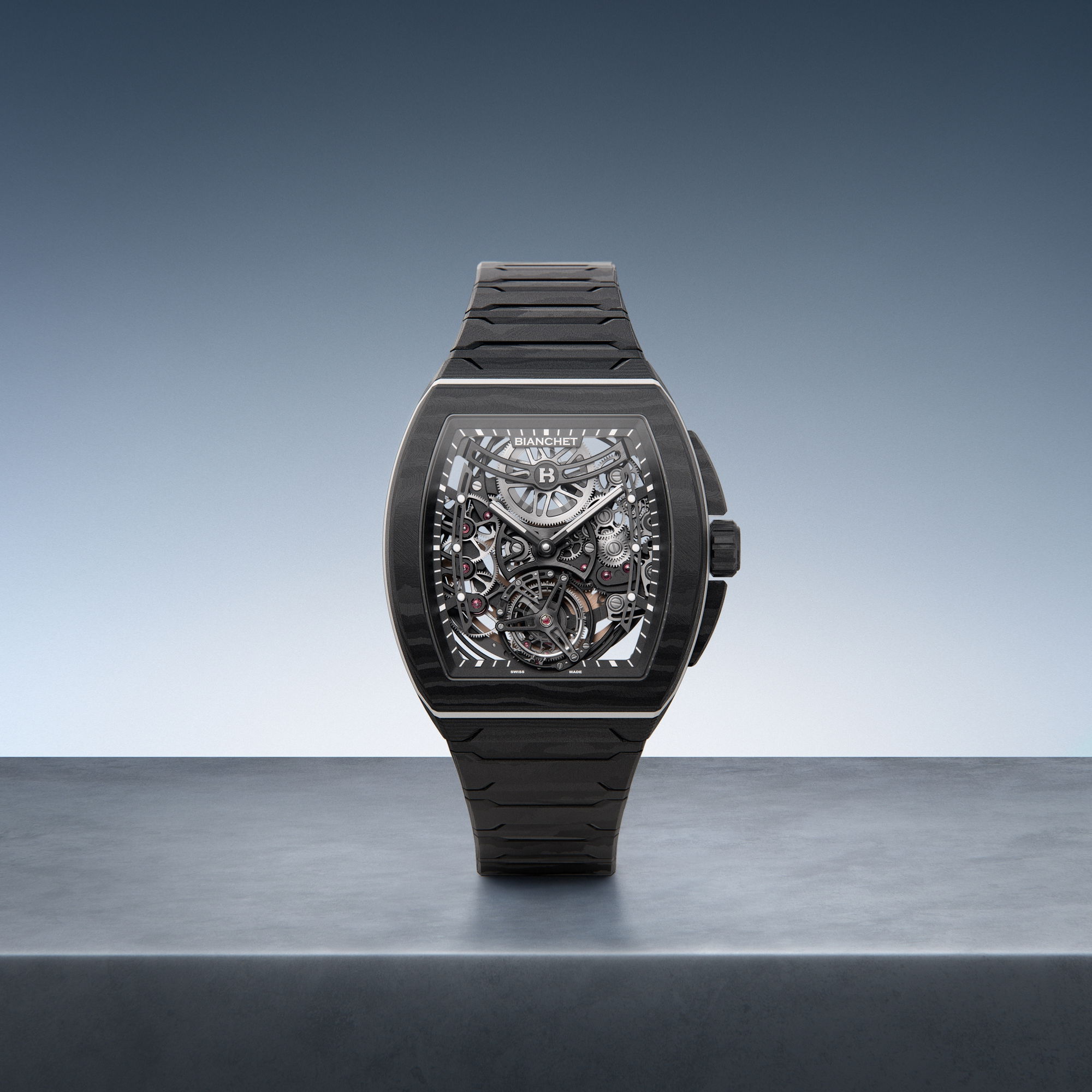 B 1.618 Flying Tourbillon UltraFino Carbon Skeleton White - Image 2