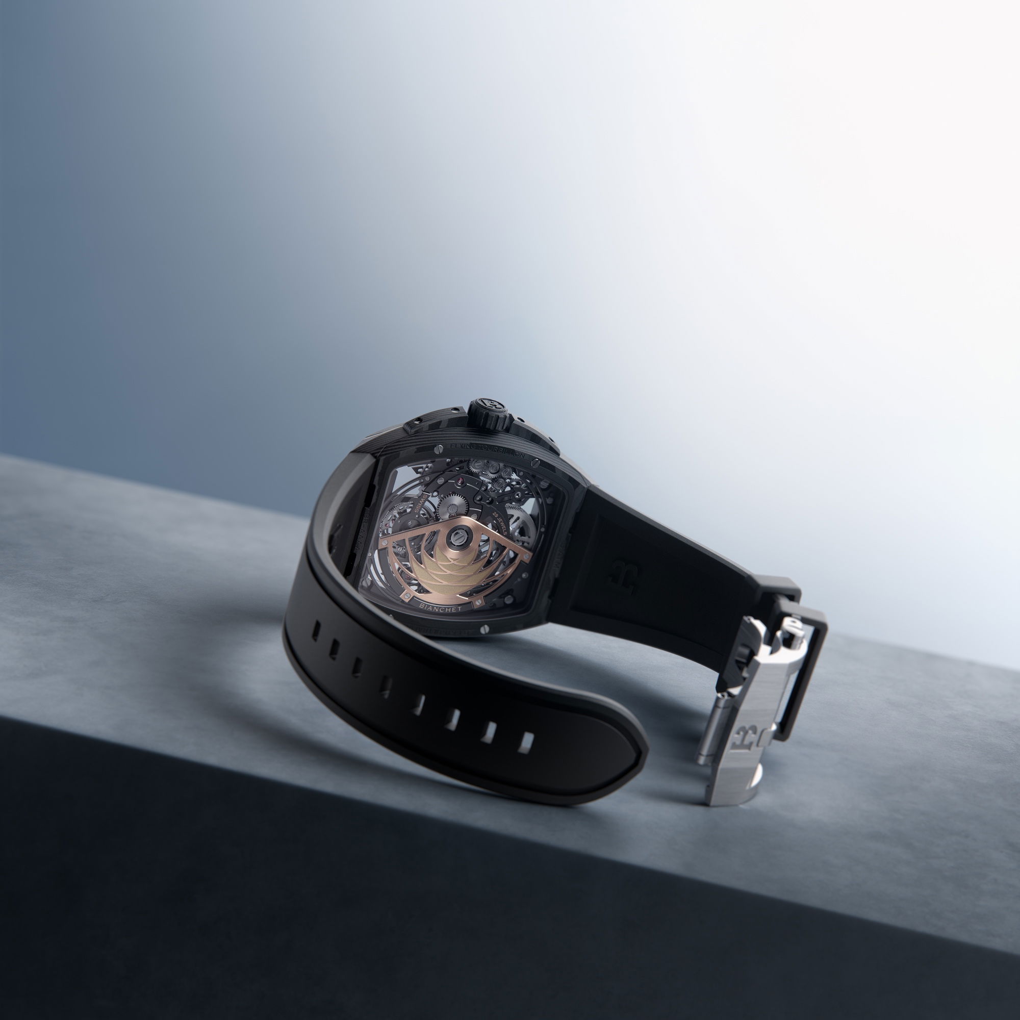 B 1.618 Flying Tourbillon UltraFino Carbon Skeleton White - Image 6