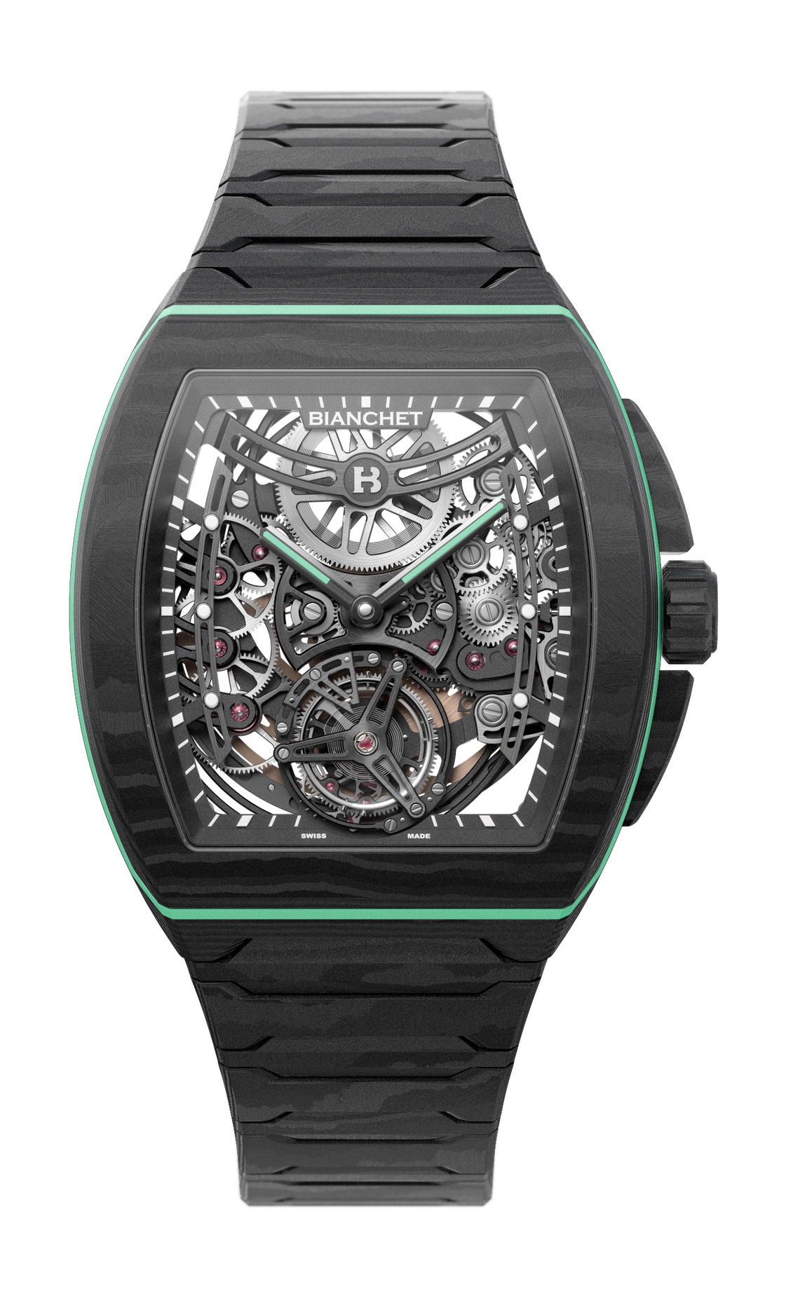 B 1.618 Flying Tourbillon UltraFino Las Coloradas Aquamarine Carbon - Image 3