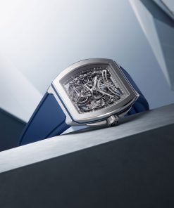 Alternative view of B 1.618 Flying Tourbillon UltraFino Titanium Skeleton Blue