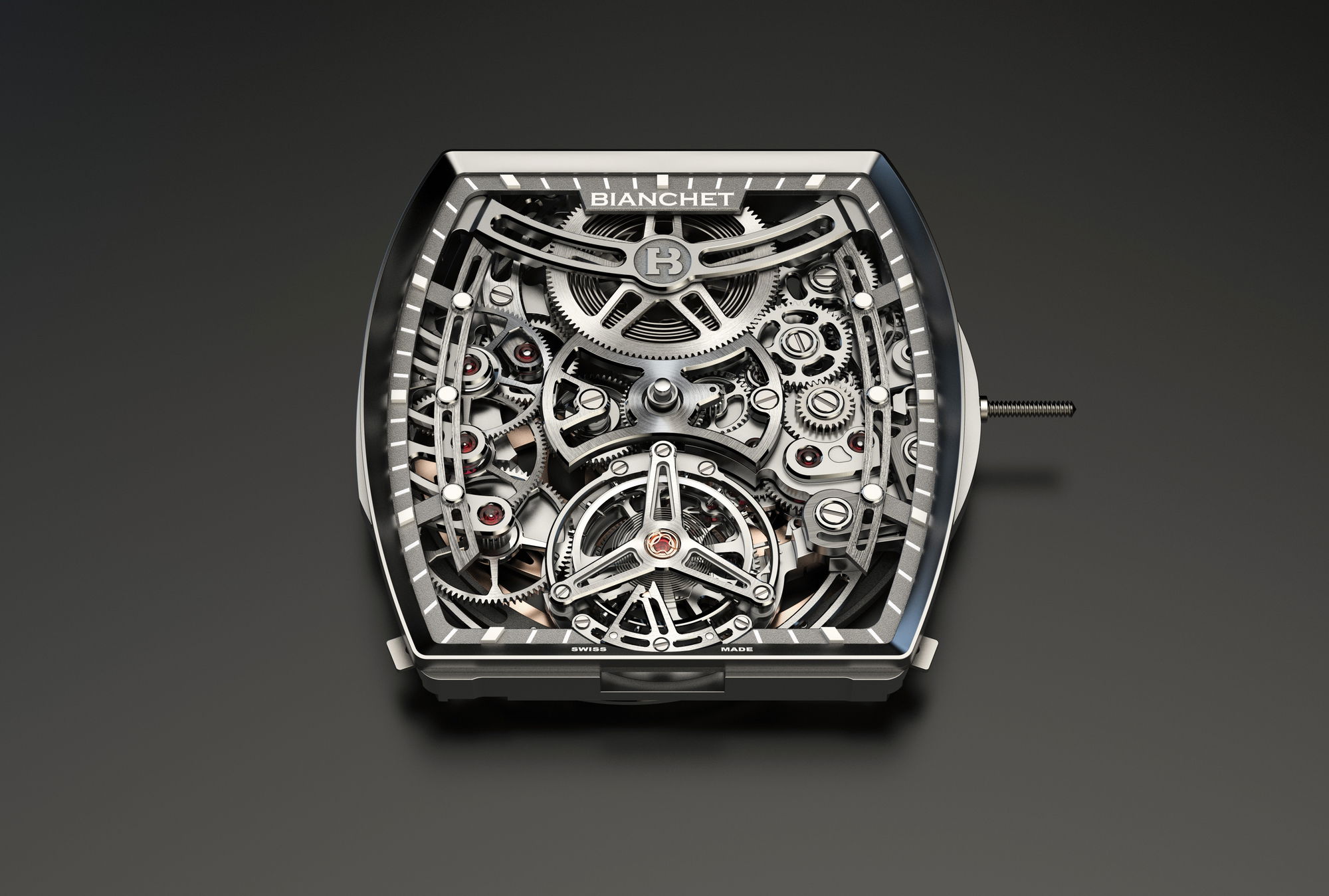 B 1.618 Flying Tourbillon UltraFino Titanium Skeleton Blue - Image 6