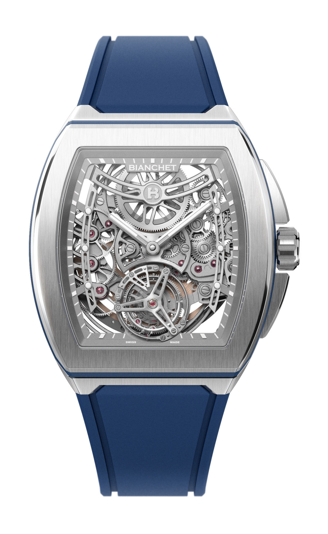 B 1.618 Flying Tourbillon UltraFino Titanium Skeleton Blue - Image 7