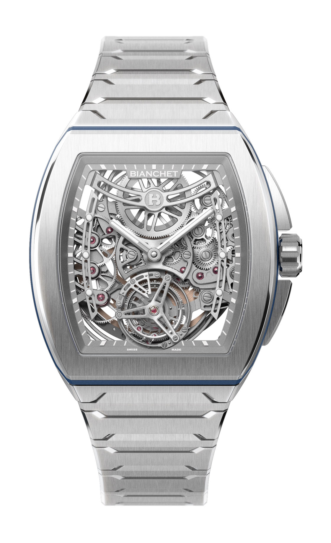 B 1.618 Flying Tourbillon UltraFino Titanium Skeleton Blue