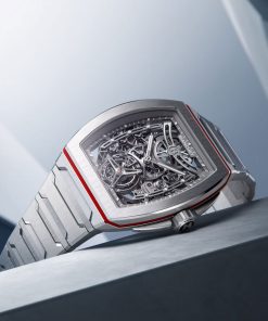 Alternative view of B 1.618 Flying Tourbillon UltraFino Titanium Skeleton Red