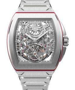 B 1.618 Flying Tourbillon UltraFino Titanium Skeleton Red