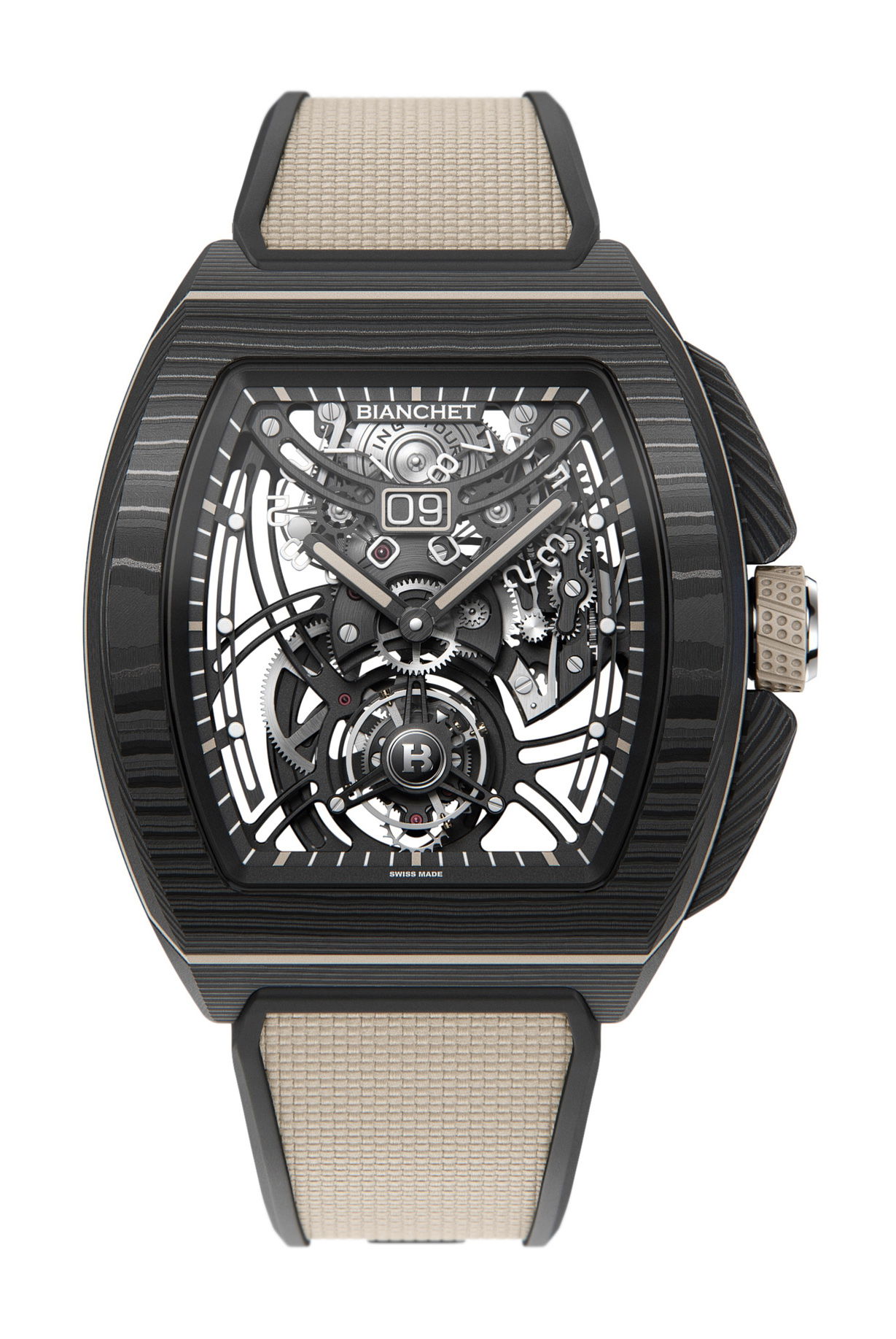 Flying Tourbillon Grande Date B1.618 Carbon Earth