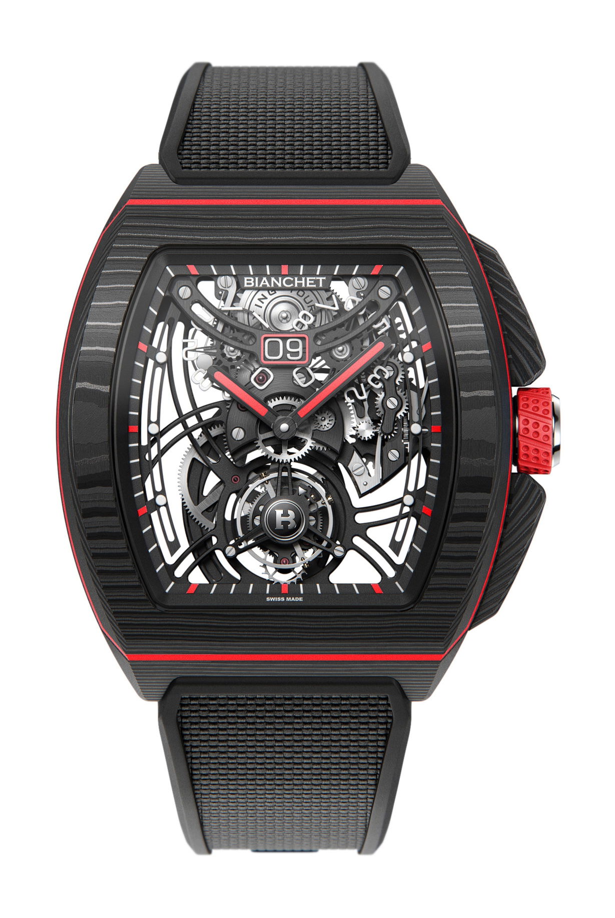 Flying Tourbillon Grande Date B1.618 Carbon Red - Image 2