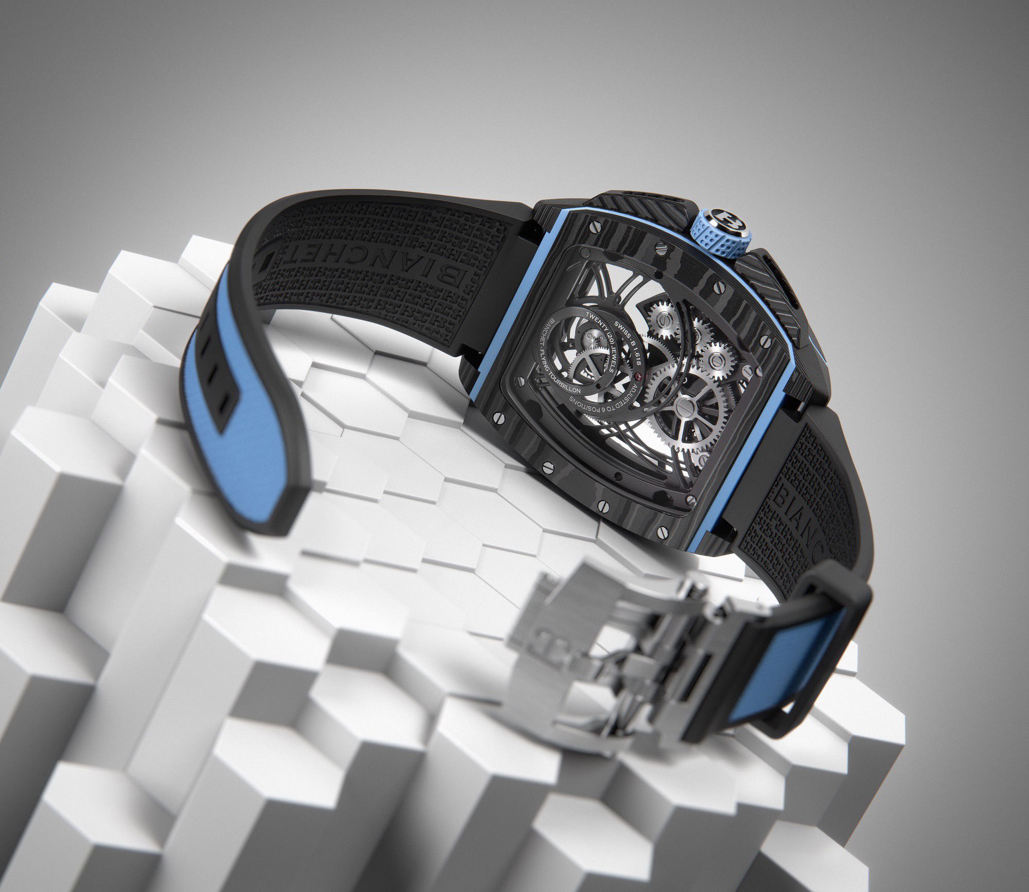 Flying Tourbillon Grande Date B1.618 Carbon Sky Blue - Image 3