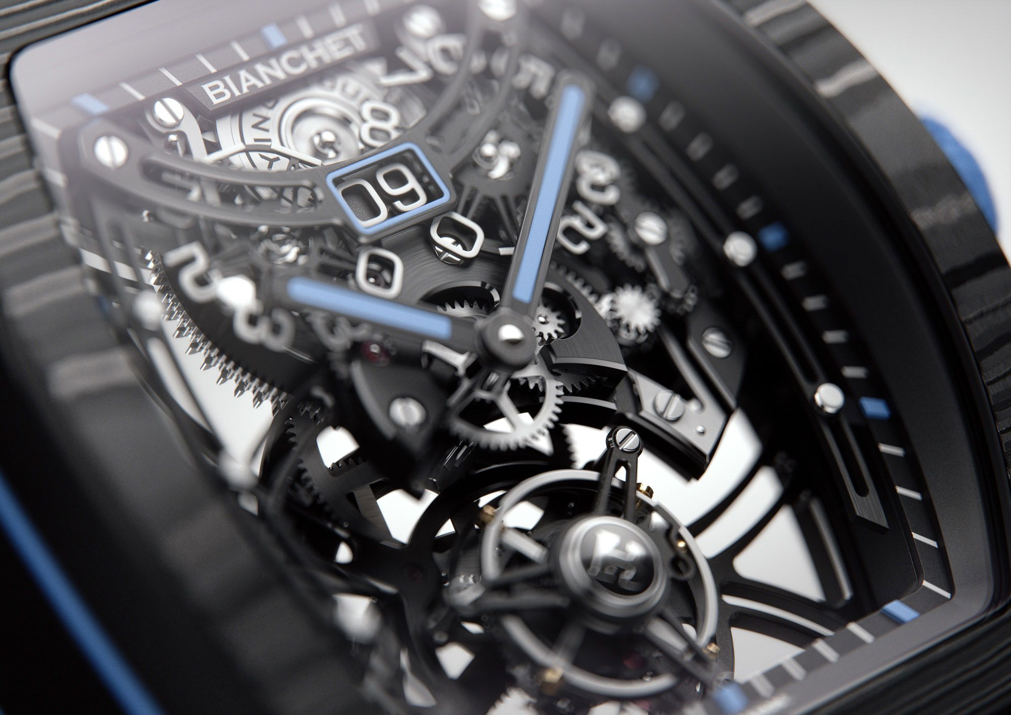 Flying Tourbillon Grande Date B1.618 Carbon Sky Blue - Image 7