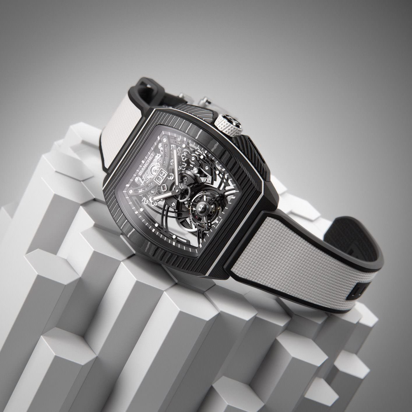 Flying Tourbillon Grande Date B1.618 Carbon White - Image 2