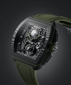 Alternative view of Flying Tourbillon Sport GMT Carbon Fern Green