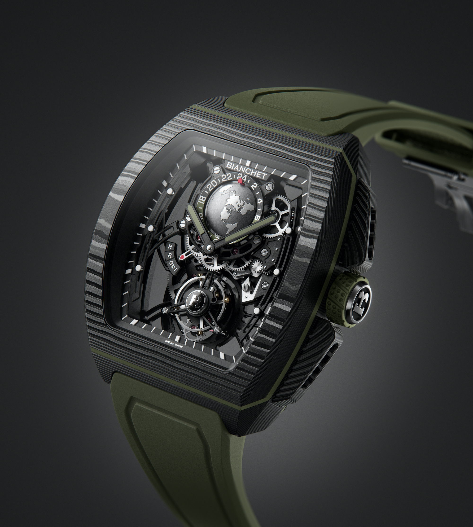 Flying Tourbillon Sport GMT Carbon Fern Green - Image 2