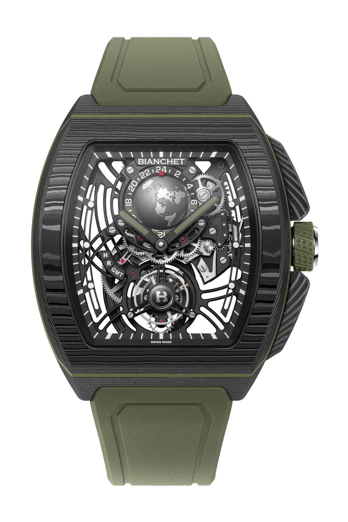 Flying Tourbillon Sport GMT Carbon Fern Green