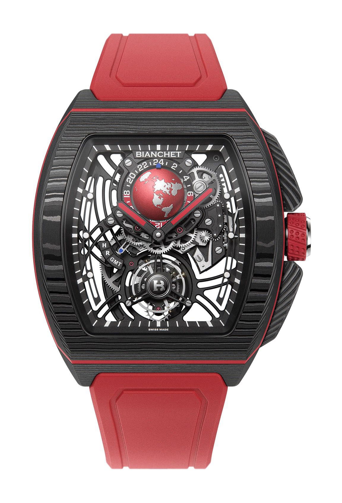 Flying Tourbillon Sport GMT Carbon Red