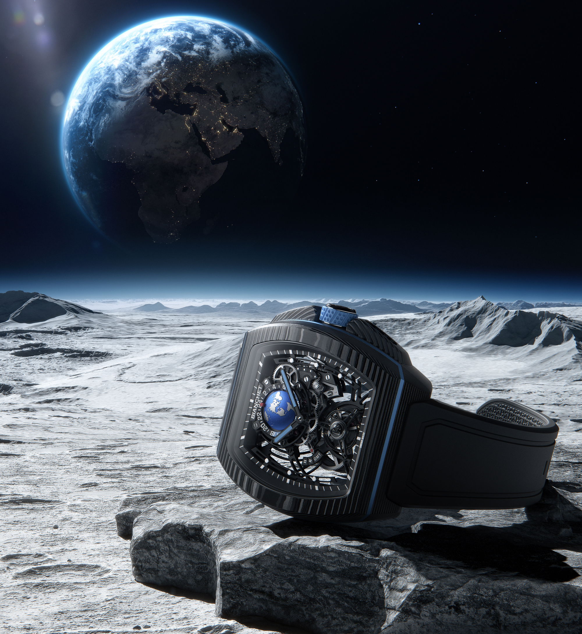 Flying Tourbillon Sport GMT Carbon Sky Blue - Image 2