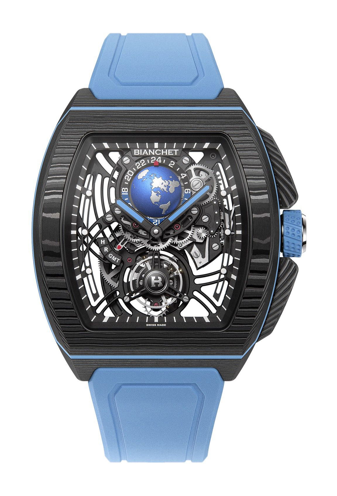 Flying Tourbillon Sport GMT Carbon Sky Blue