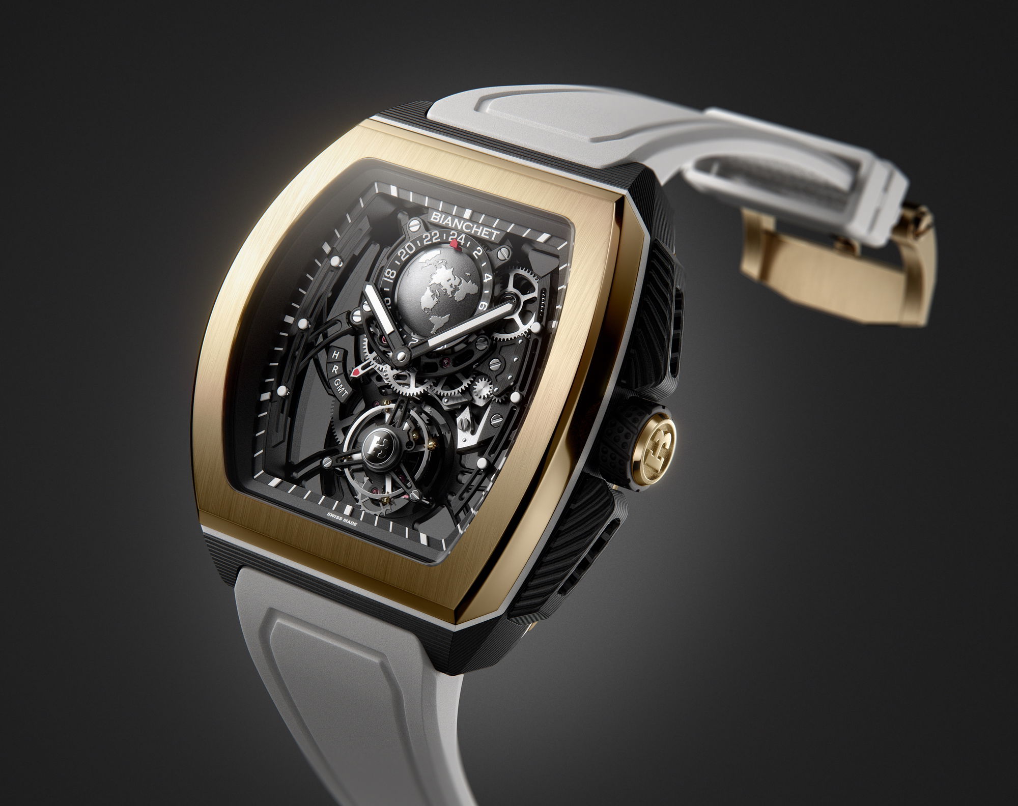 Flying Tourbillon Sport GMT Hybrid Gold - Image 3