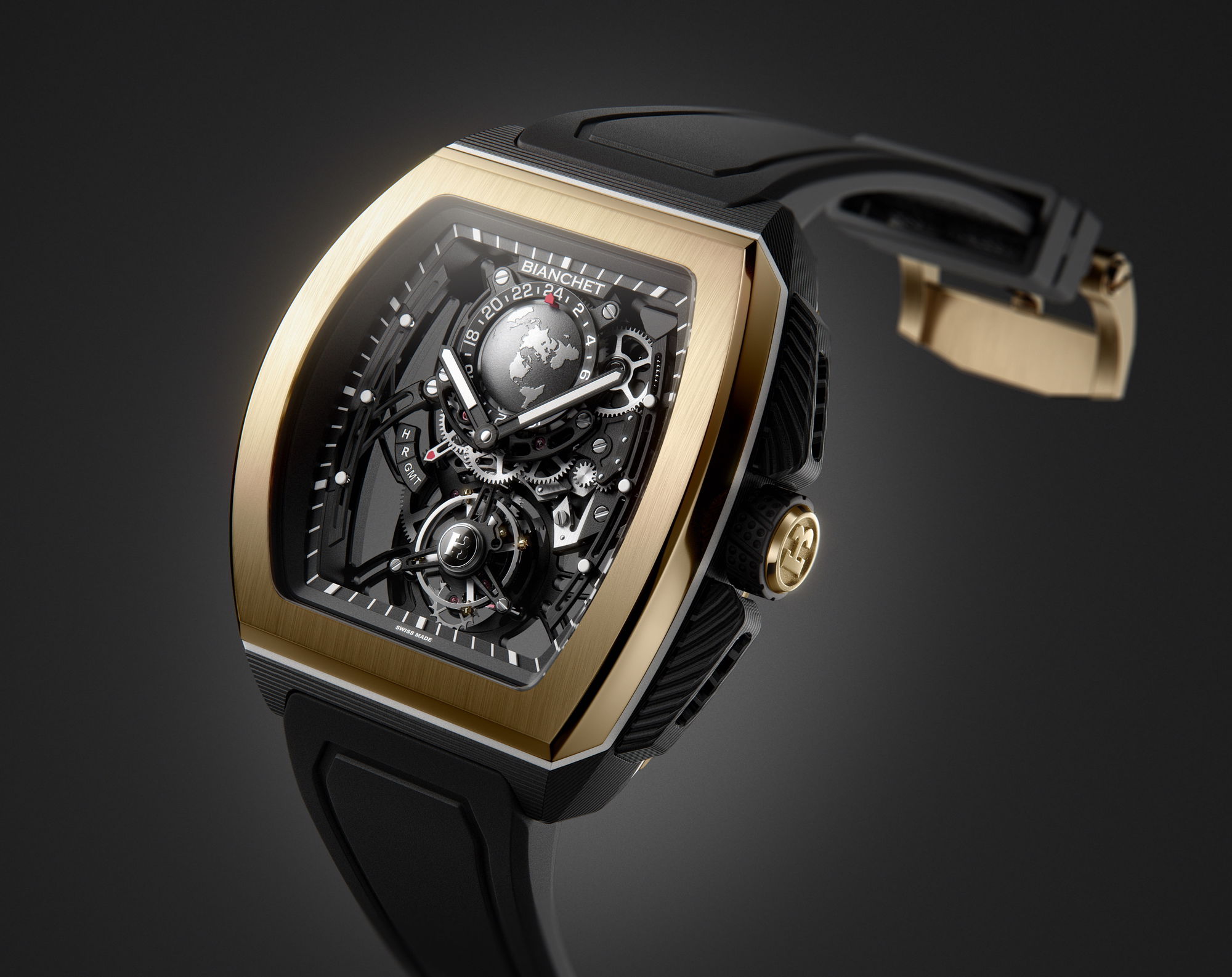 Flying Tourbillon Sport GMT Hybrid Gold - Image 4
