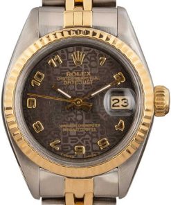 HandMade The Rolex Datejust 6917 Two Tone Black Dial