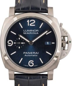 HandMade The Panerai Luminor Marina Blue Arabic Dial