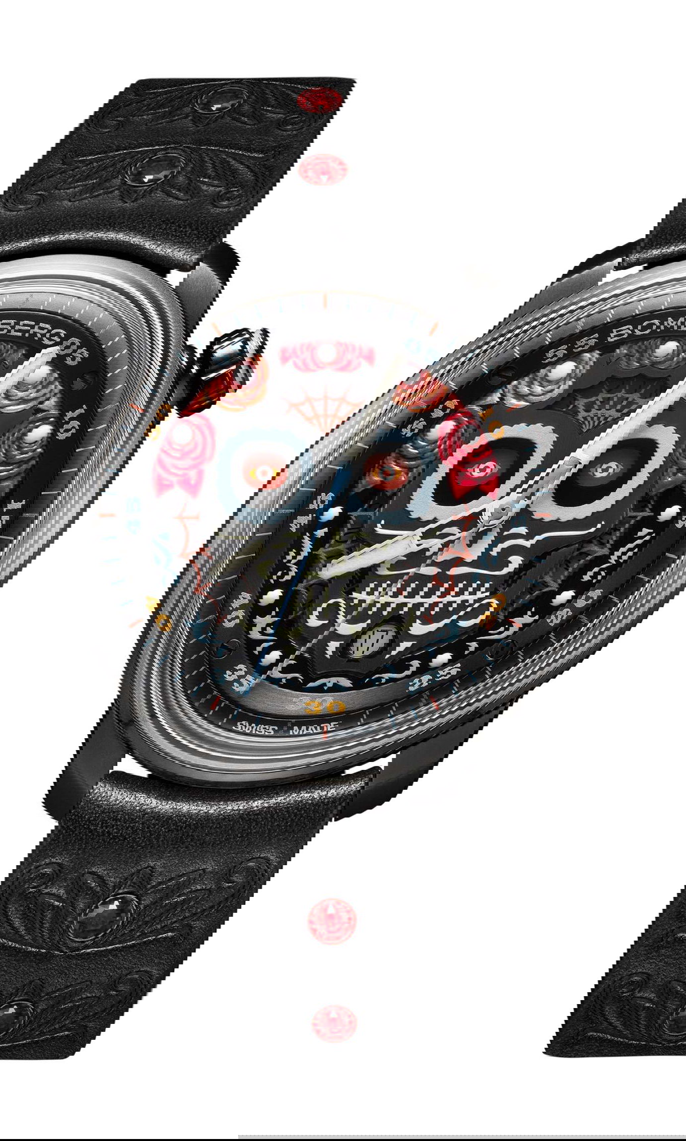 BB-01 Automatic Dia de los Muertos Red