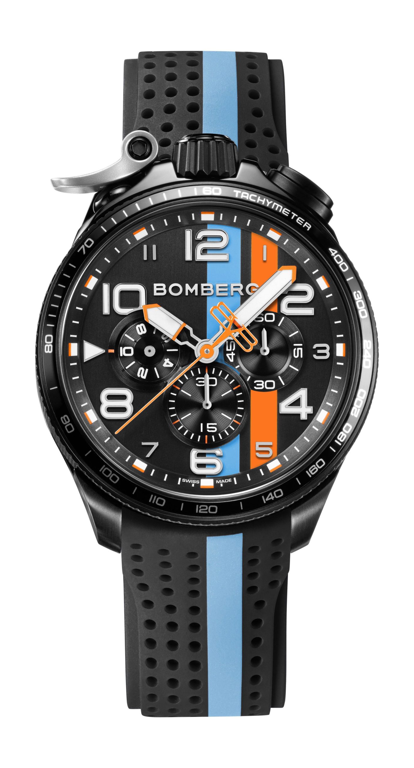 BOLT-68 Racing Light Blue Stripe