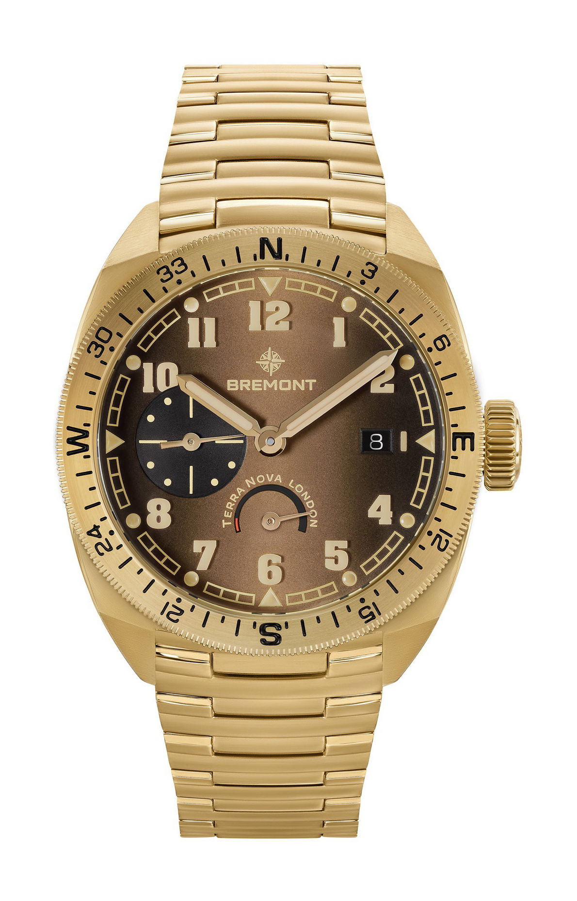 Terra Nova 40.5 Turning Bezel Power Reserve Bronze