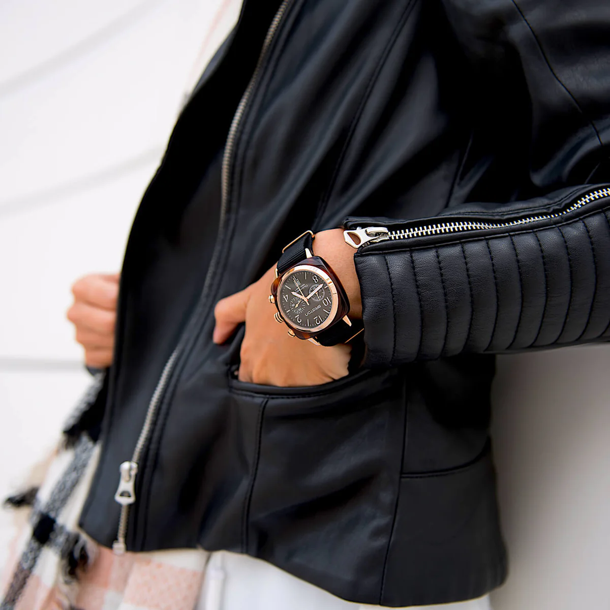 Clubmaster Classic Chrono Rose Gold Black - Image 2