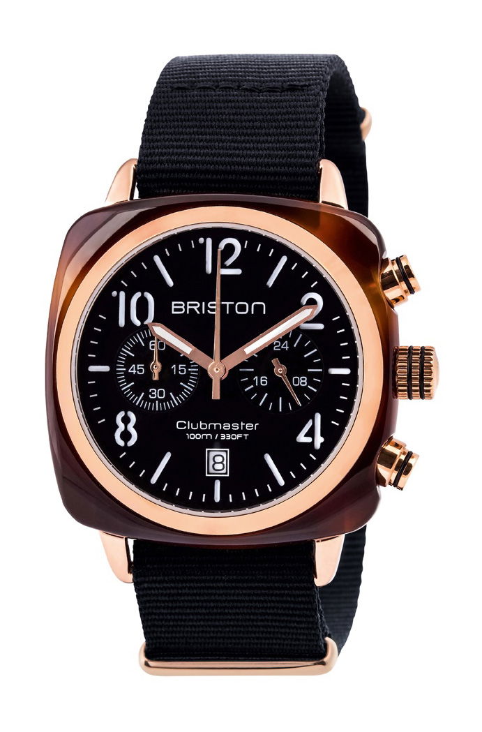 Clubmaster Classic Chrono Rose Gold Black