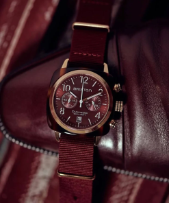 Alternative view of Clubmaster Classic Chrono Rose Gold Red