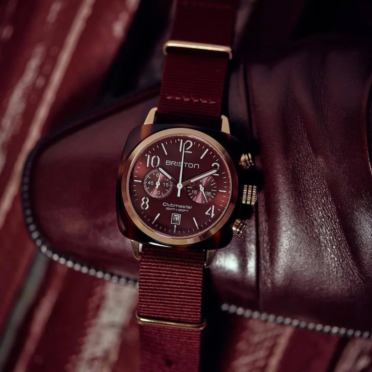 Clubmaster Classic Chrono Rose Gold Red - Image 2