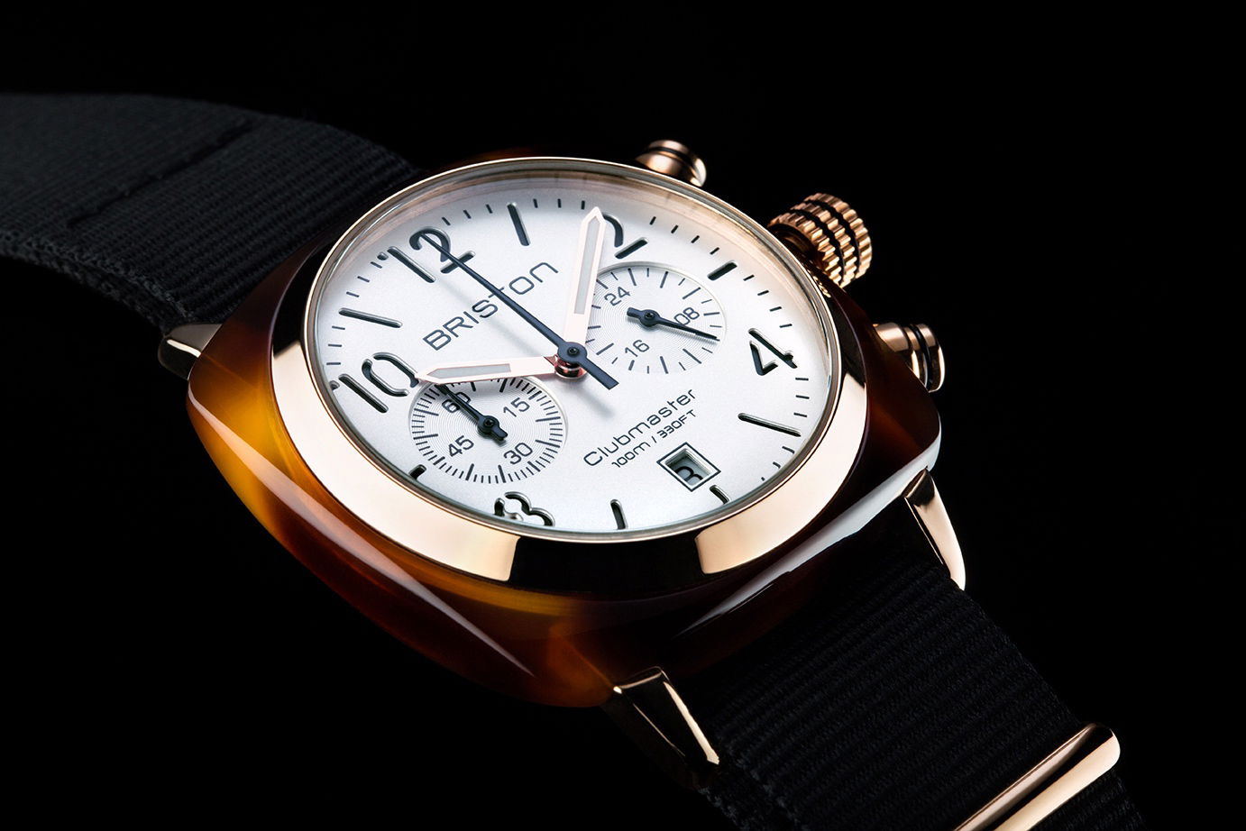 Clubmaster Classic Chrono Rose Gold White - Image 2