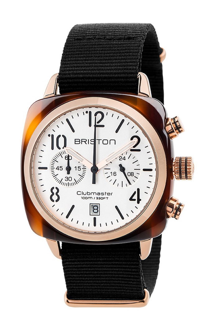 Clubmaster Classic Chrono Rose Gold White