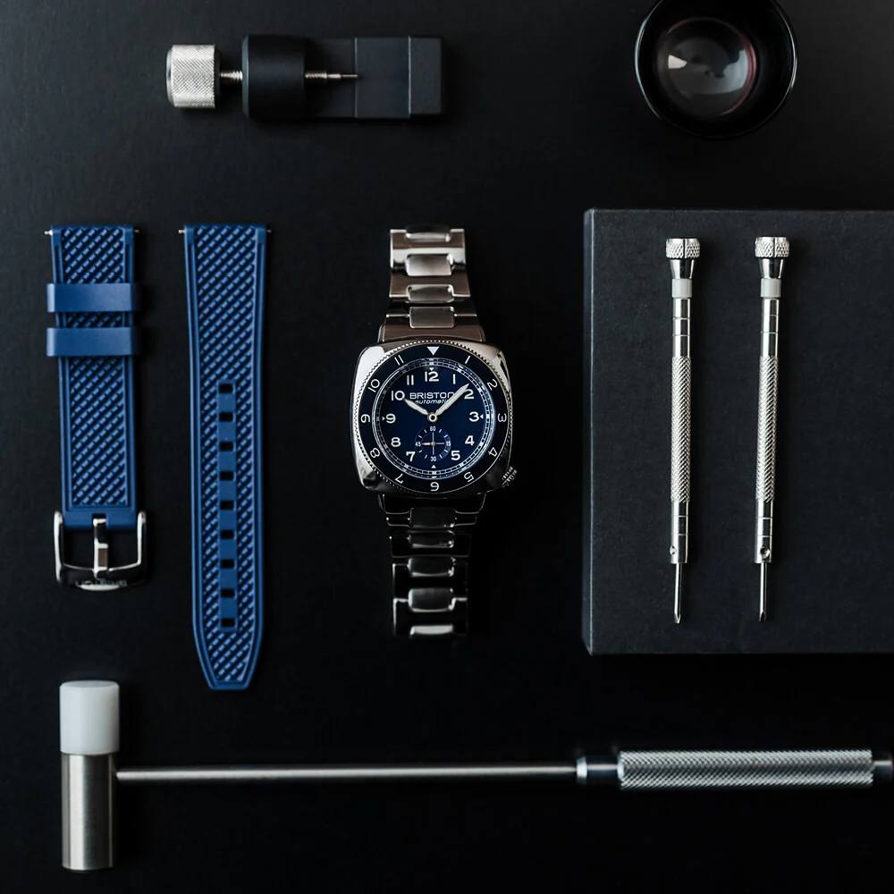 Clubmaster Legend Small Second Steel Navy Blue - Image 5