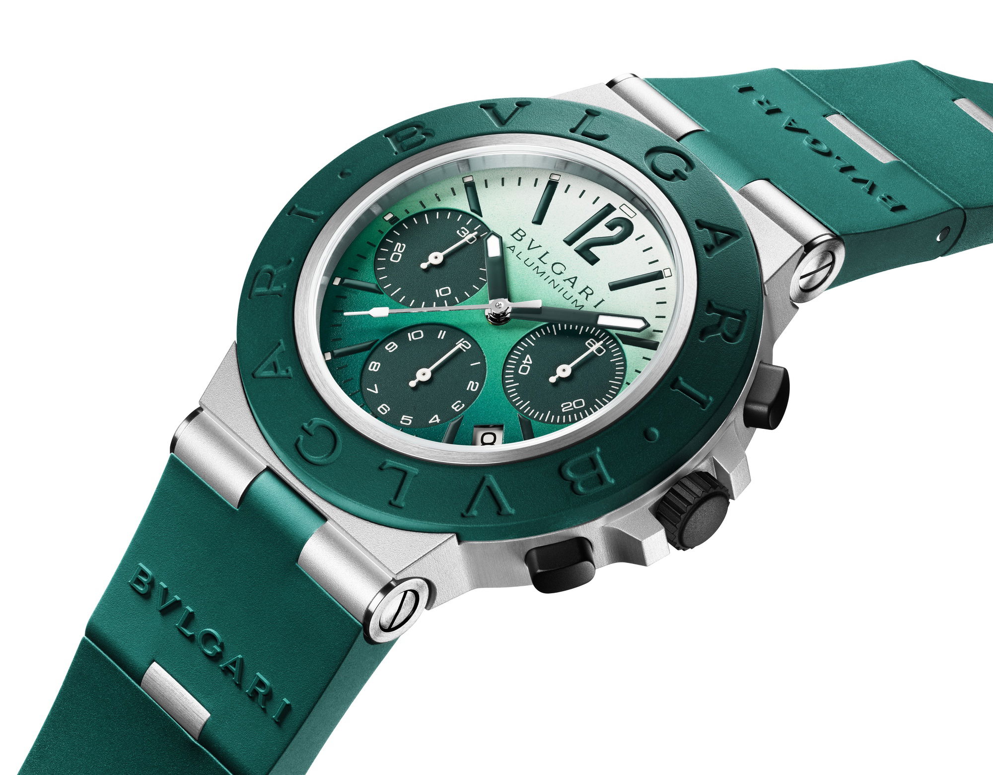 Bvlgari Aluminium Chronograph Smeraldo - Image 3