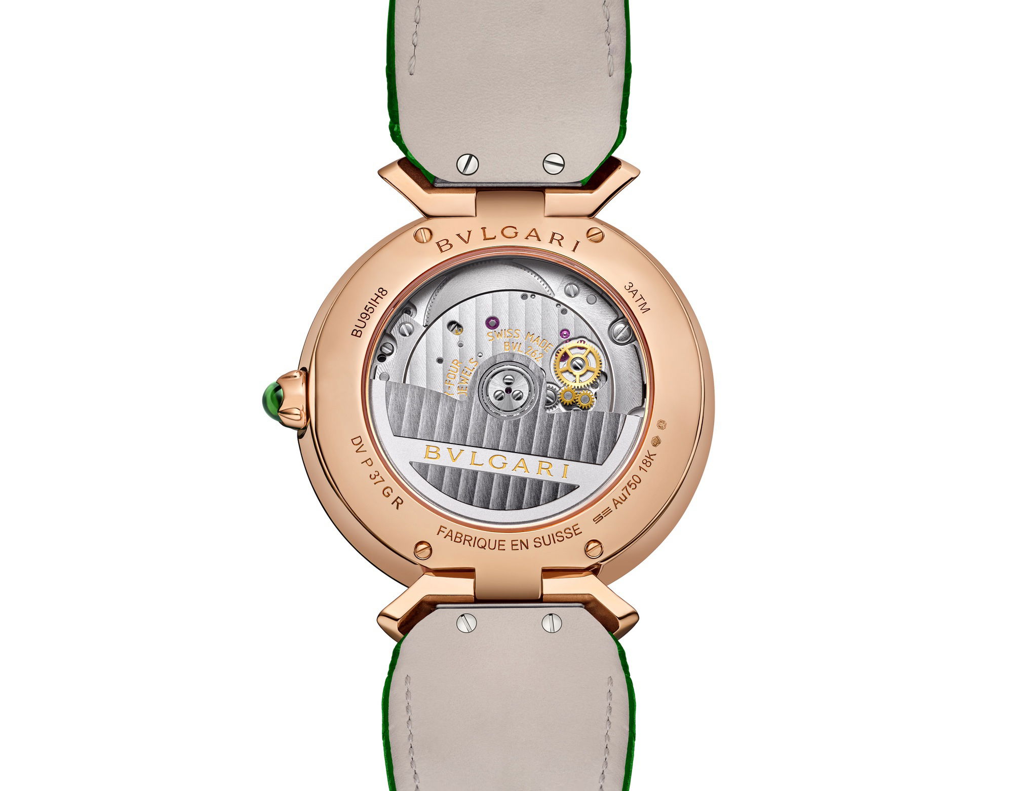 Divas’ Dream Peacock Precious Marquetry Jumping Hour - Image 3