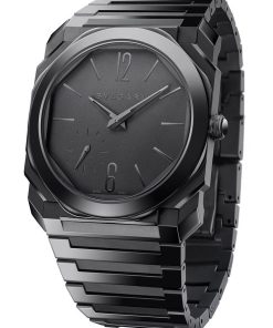 Octo Finissimo Automatic Black Sandblast-Polished Ceramic