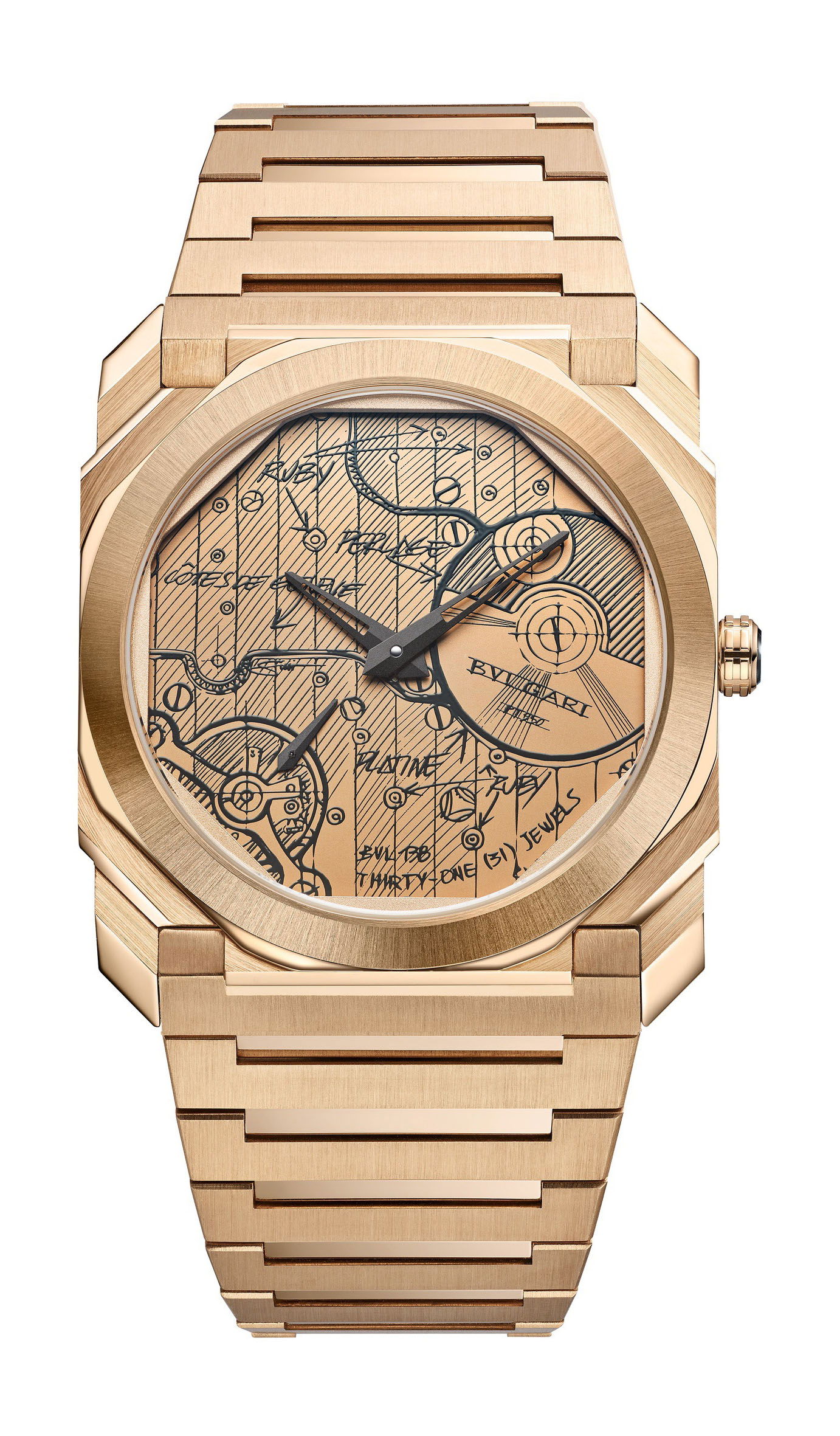 Octo Finissimo Chronograph GMT BVL 318 Sketch