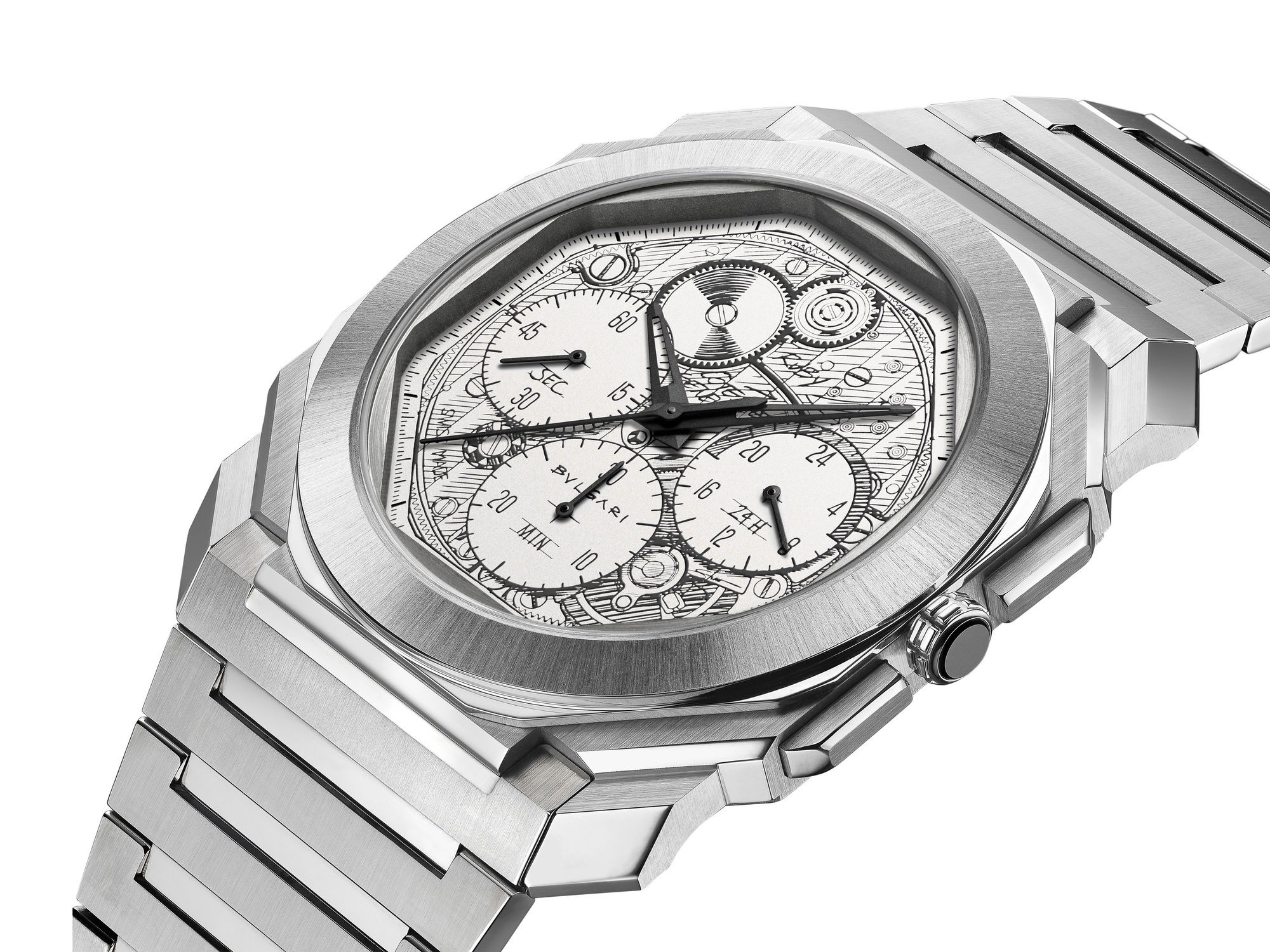 Octo Finissimo Chronograph GMT BVL 318 Sketch - Image 2